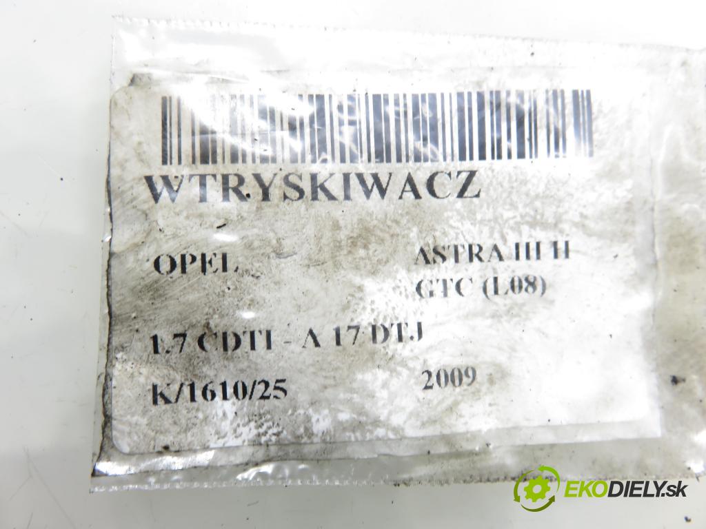 OPEL ASTRA H GTC (L08) HB 2009 81,00 1.7 CDTI - A 17 DTJ 1686,00 vstřikovač 8973762702 (Vstřikovač paliva)