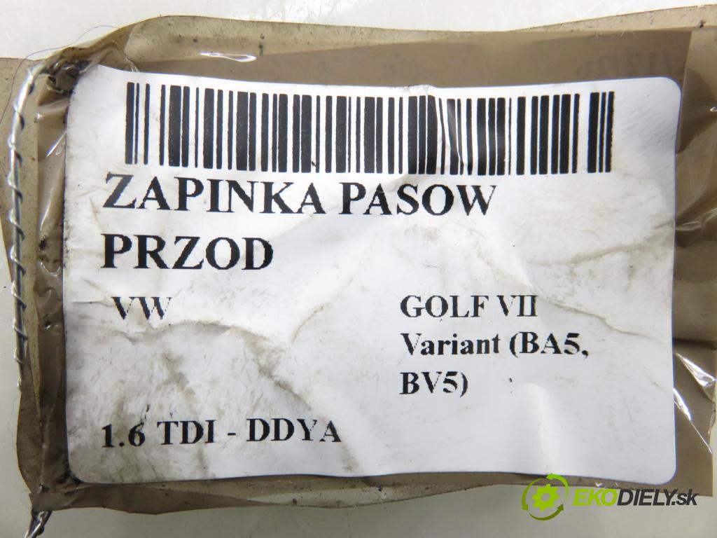 VW GOLF VII Variant (BA5, BV5) KOMBI 2019 850,00 1.6 TDI CR 115 - DGTE 1598,00 zapínače pásov predný 5G4857755B ; 5G4857756C