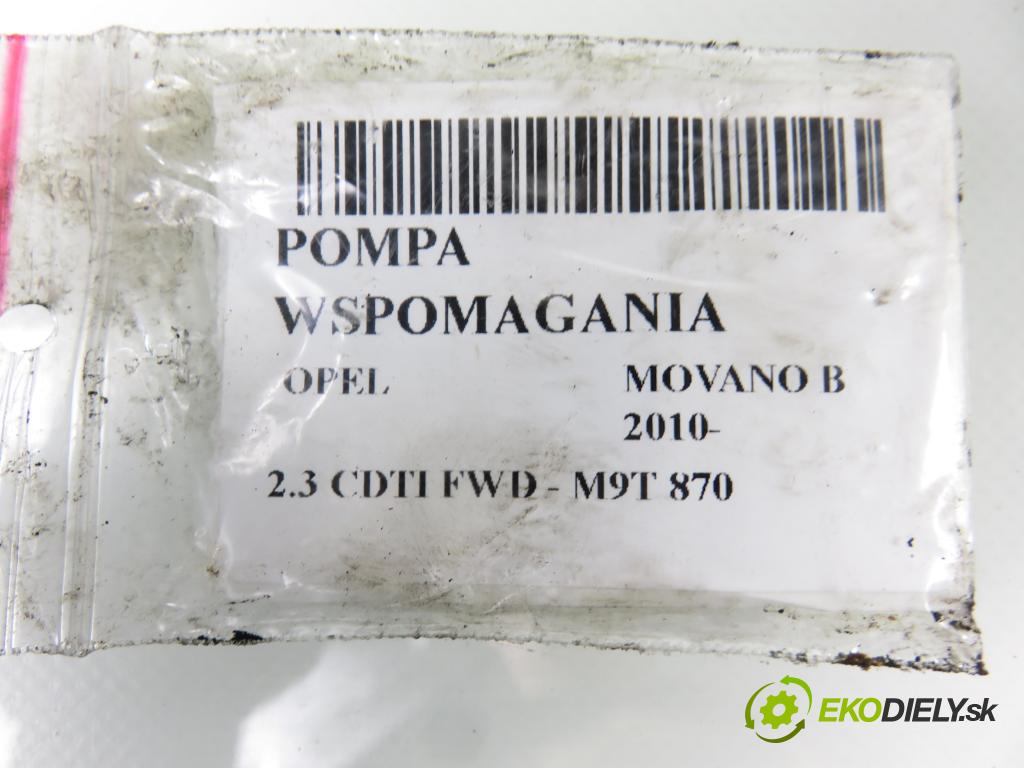 OPEL MOVANO B Platforma / podwozie (X62) FURGON 2014 81,00 2.3 CDTI FWD - M9T 870 2299,00 pumpa servočerpadlo 183643 (Servočerpadlo)