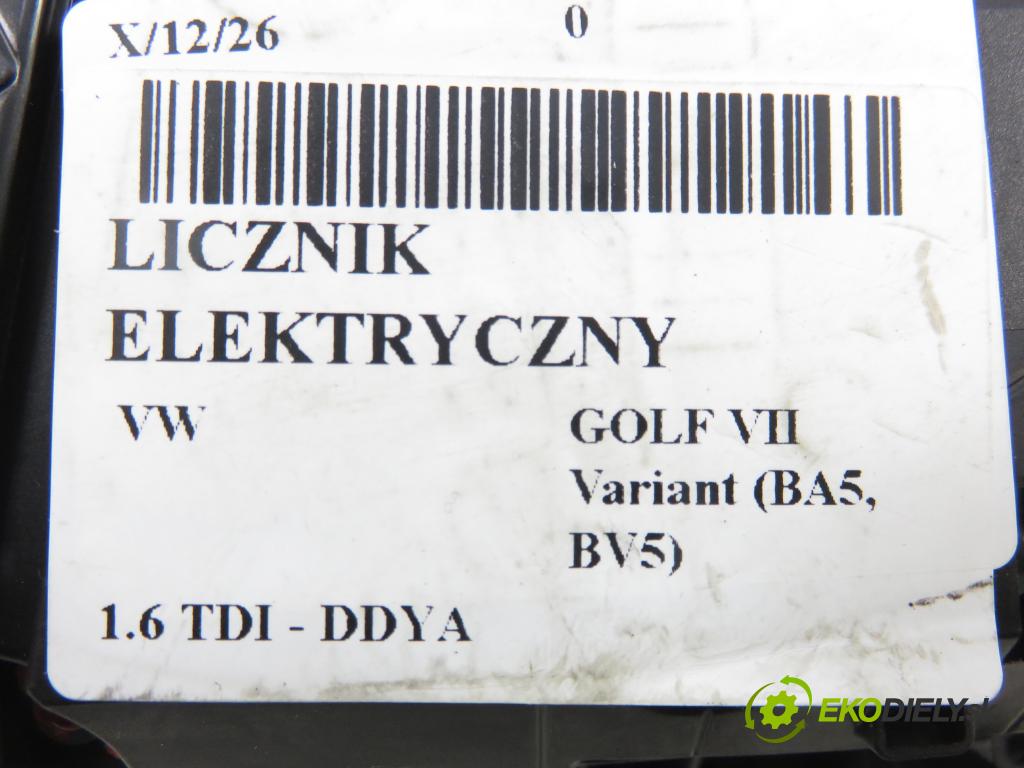 VW GOLF VII Variant (BA5, BV5) KOMBI 2019 850,00 1.6 TDI CR 115 - DGTE 1598,00 Prístrojovka elektrický 5G1920741D