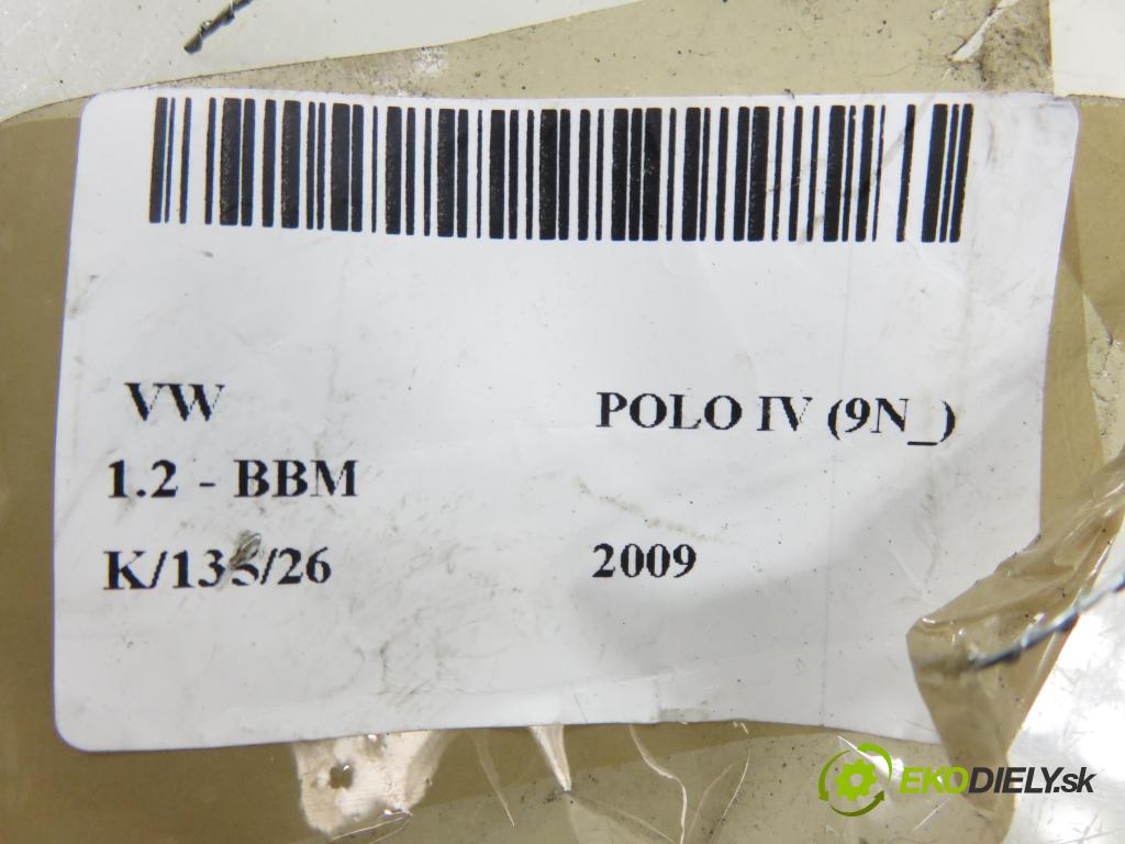 VW POLO (9N_) HB 2009 44,00 1.2 6V 60 - BBM 1198,00 Motorček stierače zadné 0390201596 ; 6Q6955711C