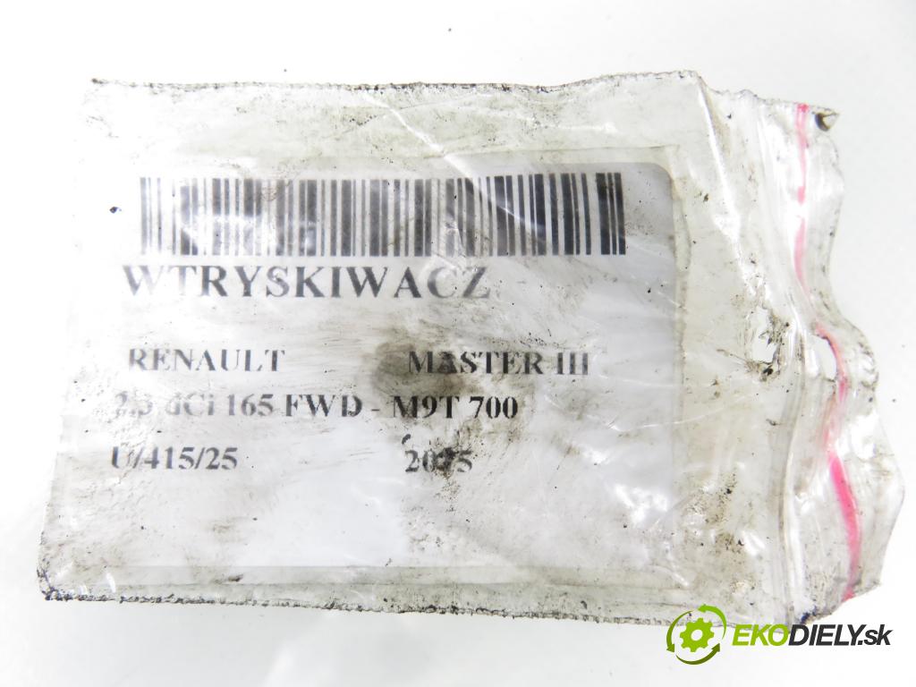 RENAULT MASTER III Platforma / podwozie (EV, HV, UV) KABINA/PLATFORMA 2015 0,00 2.3 dCi 165 FWD - M9T 700 2298,00 vstrekovač 166000372R ; HMLGT5164R (Vstrekovač paliva)