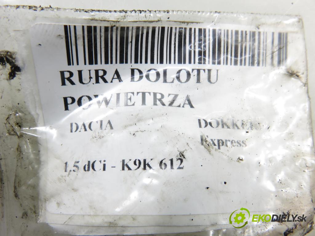 DACIA DOKKER Express FURGON 2012 0,00 1.5 dCi - K9K 612 1461,00 Rúra intercoolera turba 144609034R