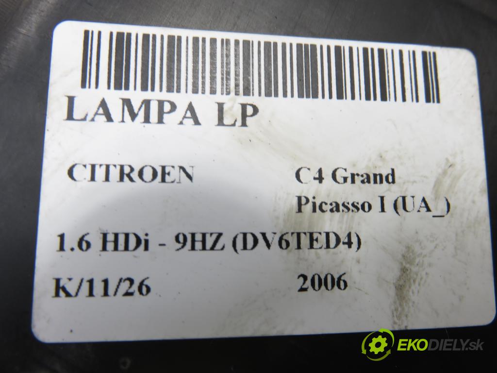 CITROEN C4 Grand Picasso I (UA_) MINIVAN 2006 80,00 1.6 HDi - 9HZ (DV6TED4) 1560,00 Svetlo LP