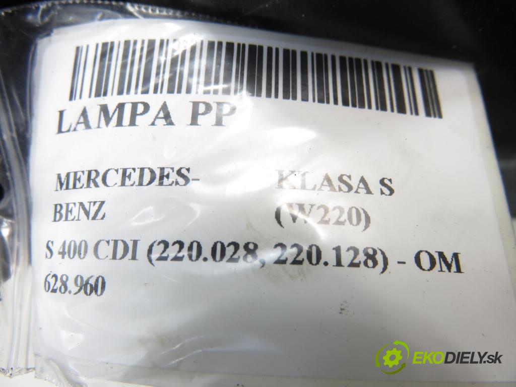 MERCEDES-BENZ KLASA S (W220) SEDAN 2003 191,00 S 400 CDI V8 260 - OM 628.960 3996,00 Svetlo PP 2208202461