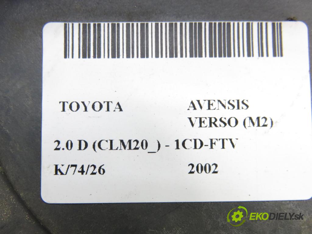 TOYOTA AVENSIS VERSO (_M2_) MINIVAN 2002 85,00 2.0 D (CLM20_) - 1CD-FTV 1995,00 Svetlo ľavé zadné