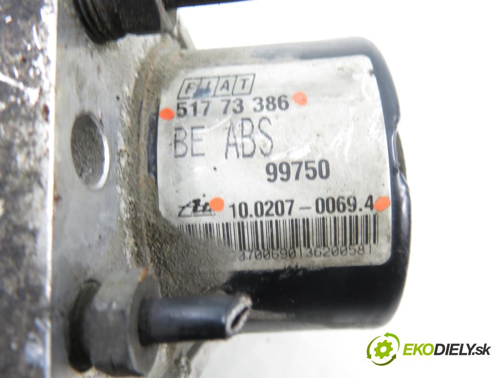 FIAT DOBLO nadwozie wielkoprzestrzenne (MPV) (119_, 223_) KOMBIVAN 2006 62,00 1.3 D Multijet - 223 A9.000 1248,00 pumpa ABS 10097016023 ; 51773386 ; 10020700694 (Pumpa ABS)