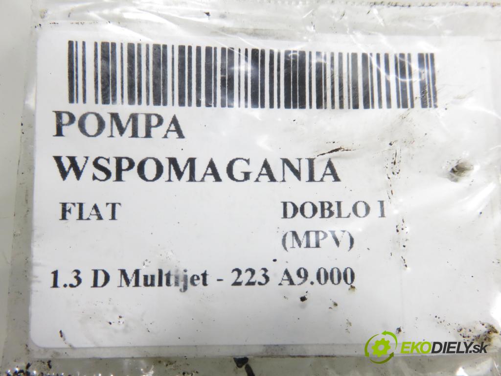 FIAT DOBLO nadwozie wielkoprzestrzenne (MPV) (119_, 223_) KOMBIVAN 2006 62,00 1.3 D Multijet - 223 A9.000 1248,00 pumpa servočerpadlo 51729535 ; 7613955535 (Servočerpadlo)