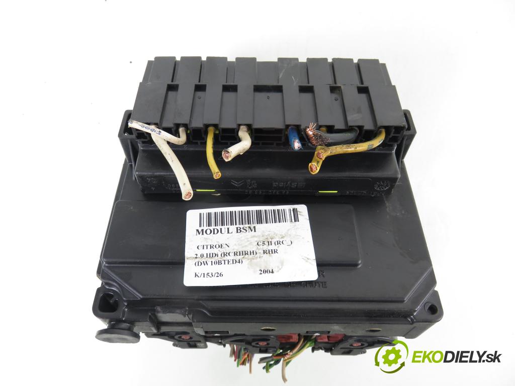 CITROEN C5 II (RC_) SEDAN 2005 100,00 2.0 HDi 136 - RHR (DW10BTED4) 1997,00 MODUL BSM 9656086580 ; S118983006J