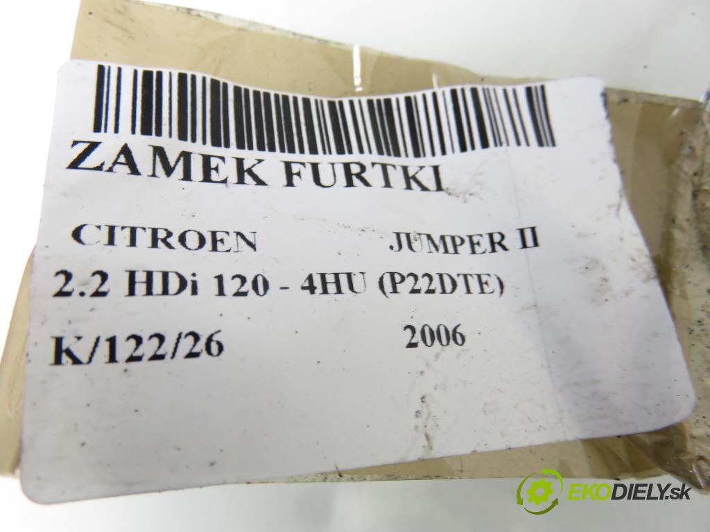 CITROEN JUMPER Skrzynia FURGON 2006 88,00 2.2 HDi 120 - 4HU (P22DTE) 2198,00 zámok dvierka 1345728080