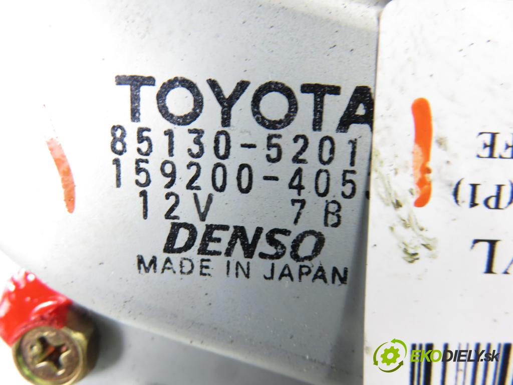 TOYOTA YARIS (_P1_) HB 2000 63,00 1.3 VVTi 86 - 2NZ-FE 1299,00 Motorček stierače zadné 8513052010 ; 1592004053