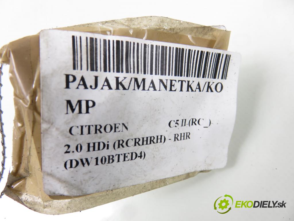 CITROEN C5 II (RC_) SEDAN 2005 100,00 2.0 HDi 136 - RHR (DW10BTED4) 1997,00 páčka/prepínač 96592431XT