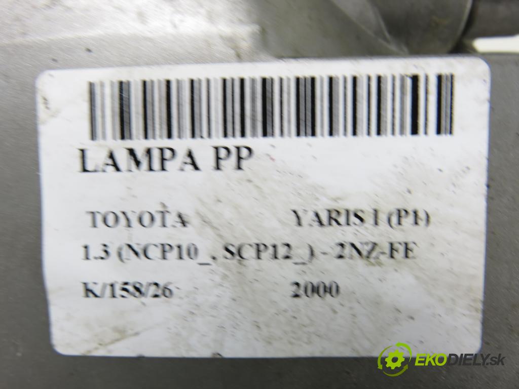 TOYOTA YARIS (_P1_) HB 2000 63,00 1.3 VVTi 86 - 2NZ-FE 1299,00 Svetlo PP