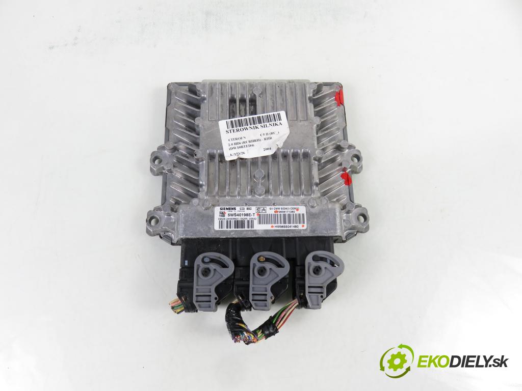 CITROEN C5 II (RC_) SEDAN 2005 100,00 2.0 HDi 136 - RHR (DW10BTED4) 1997,00 Riadiaca jednotka Motor SW9656171380 ; HW9655041480 ; 5WS40198ET