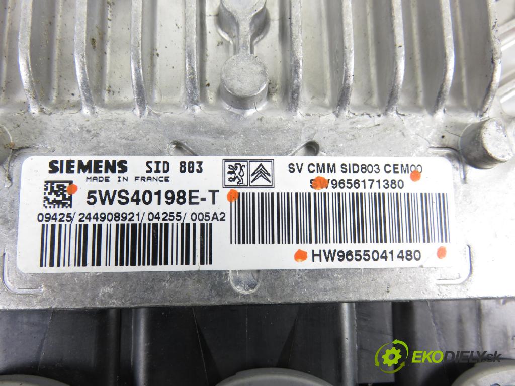 CITROEN C5 II (RC_) SEDAN 2005 100,00 2.0 HDi 136 - RHR (DW10BTED4) 1997,00 Riadiaca jednotka Motor SW9656171380 ; HW9655041480 ; 5WS40198ET