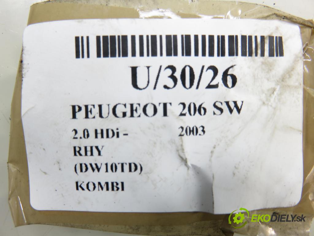 PEUGEOT 206 SW (2E/K) KOMBI 2003 66,00 2.0 HDi - RHY (DW10TD) 1997,00 Štartér S3002 (Štartér)