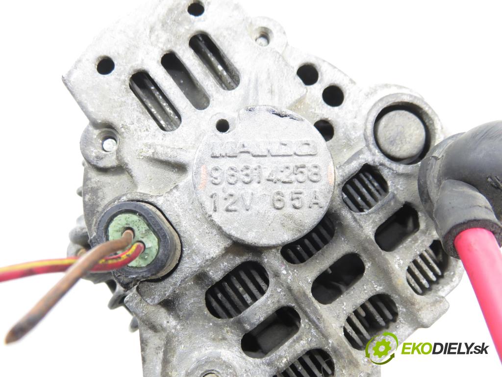 DAEWOO MATIZ (M100, M150) HB 2000 38,00 0.8 52 - F8CV 796,00 Alternátor 96314258 (Alternátor)