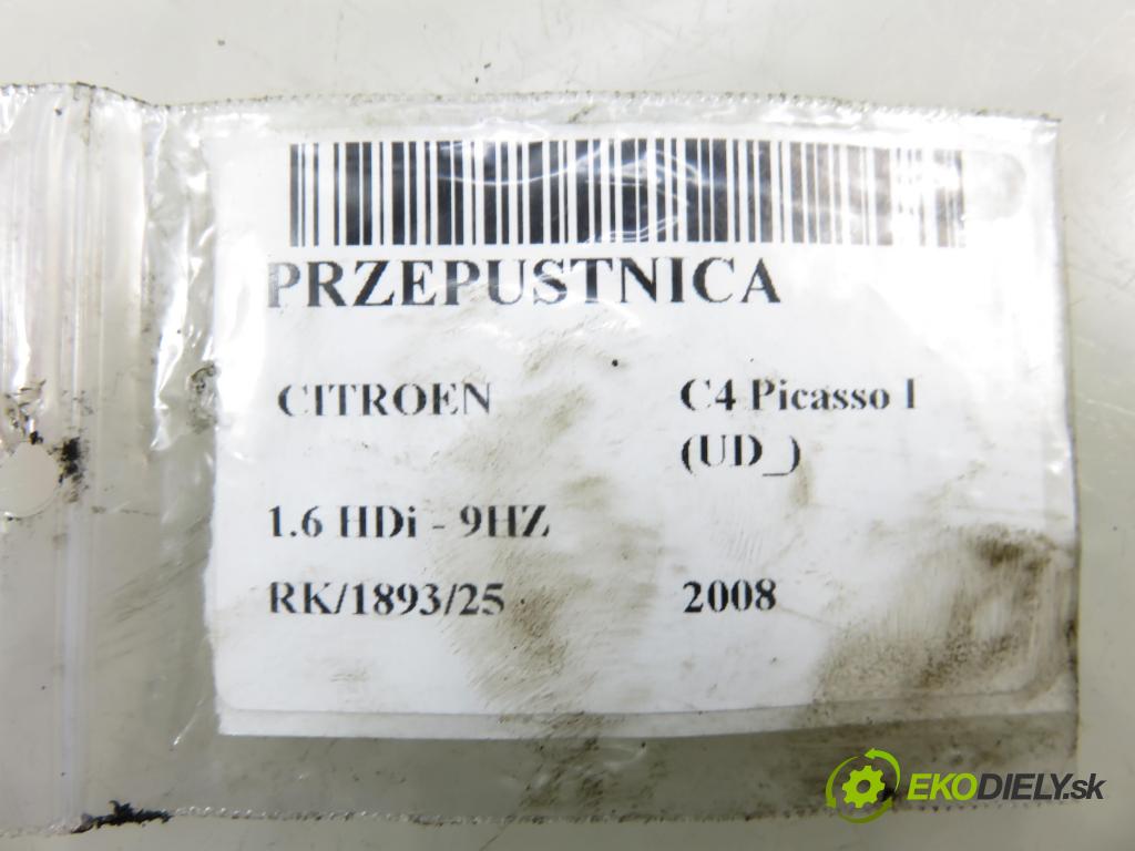 CITROEN C4 Picasso I (UD_) MINIVAN 2008 80,00 1.6 HDi 16V 109 - 9HZ 1560,00 Škrtiaca klapka 9657485480 (Škrtiaca klapka)