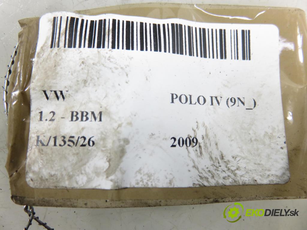 VW POLO (9N_) HB 2009 44,00 1.2 6V 60 - BBM 1198,00 reduktor Výparník LPG 67R01466