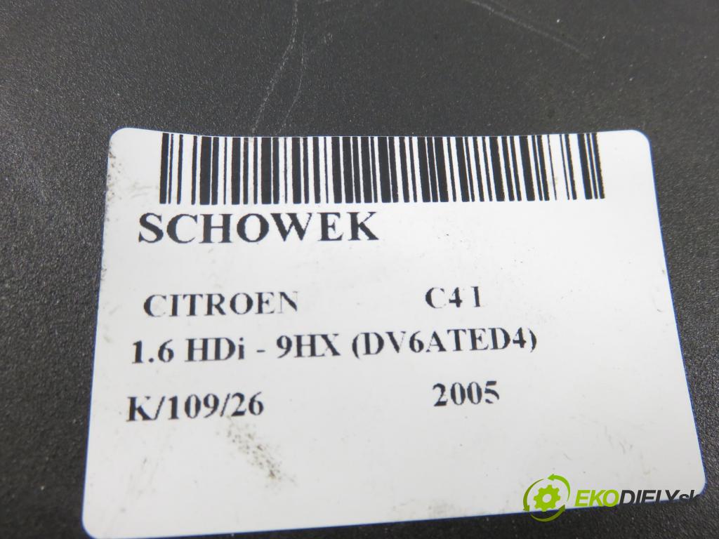 CITROEN C4 I (LC_) HB 2005 66,00 1.6 HDi - 9HX (DV6ATED4) 1560,00 přihrádka kastlík 9646339177