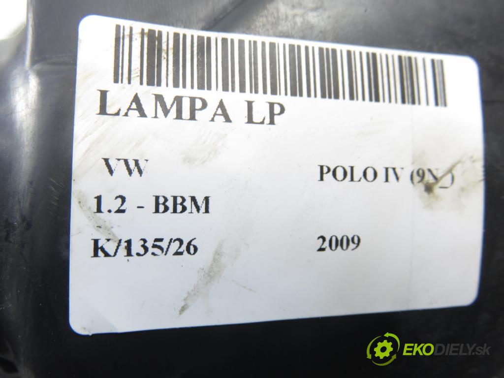 VW POLO (9N_) HB 2009 44,00 1.2 6V 60 - BBM 1198,00 Svetlo LP