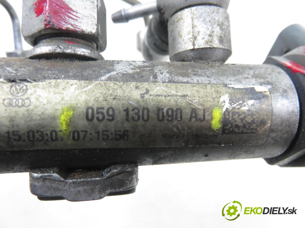AUDI A5 (8T3) COUPE 2007 176,00 3.0 TDI quattro - CAPA 2967,00 Lišta vstrekovacia 059130090AJ ; 057130764F (Vstrekovacia lišta)
