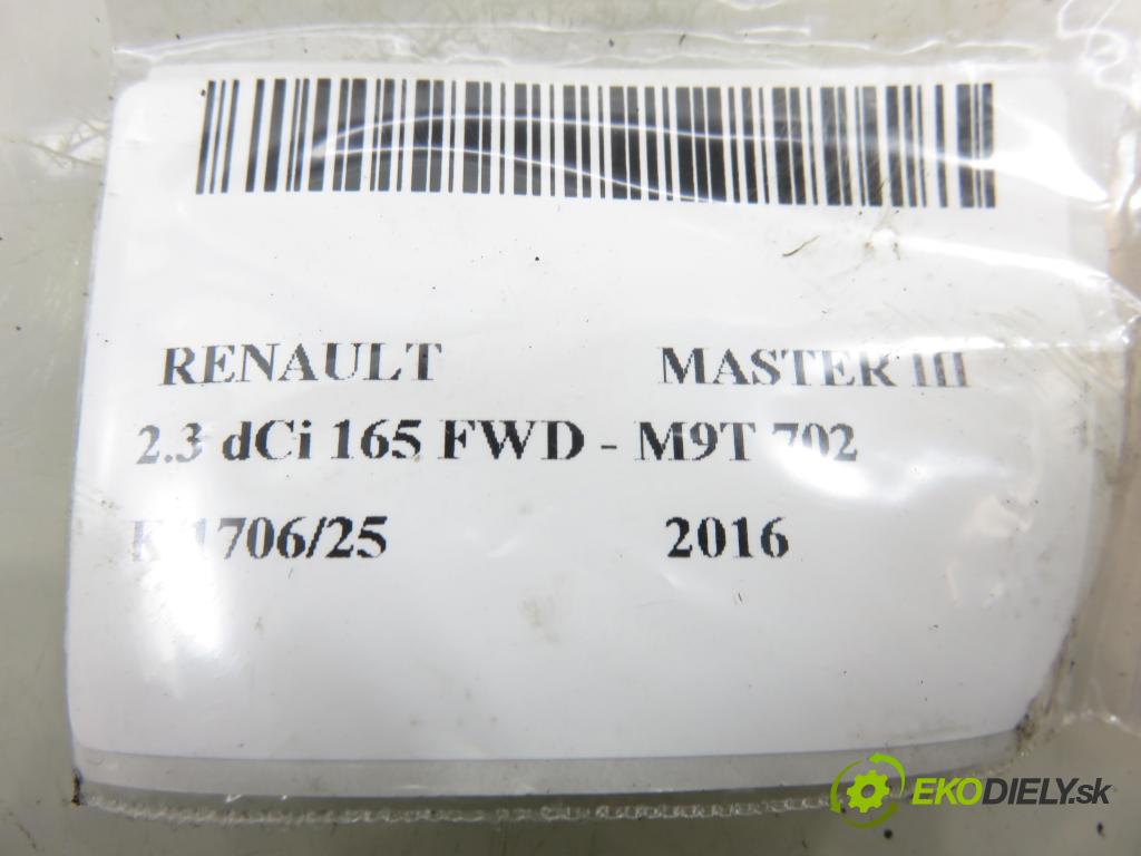 RENAULT MASTER III Platforma / podwozie (EV, HV, UV) KABINA/PLATFORMA 2016 120,00 2.3 dCi 165 FWD - M9T 702 2298,00 trubka EGR 147130257R