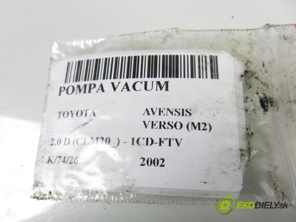 TOYOTA AVENSIS VERSO (_M2_) MINIVAN 2002 85,00 2.0 D (CLM20_) - 1CD-FTV 1995,00 Pumpa vákuová