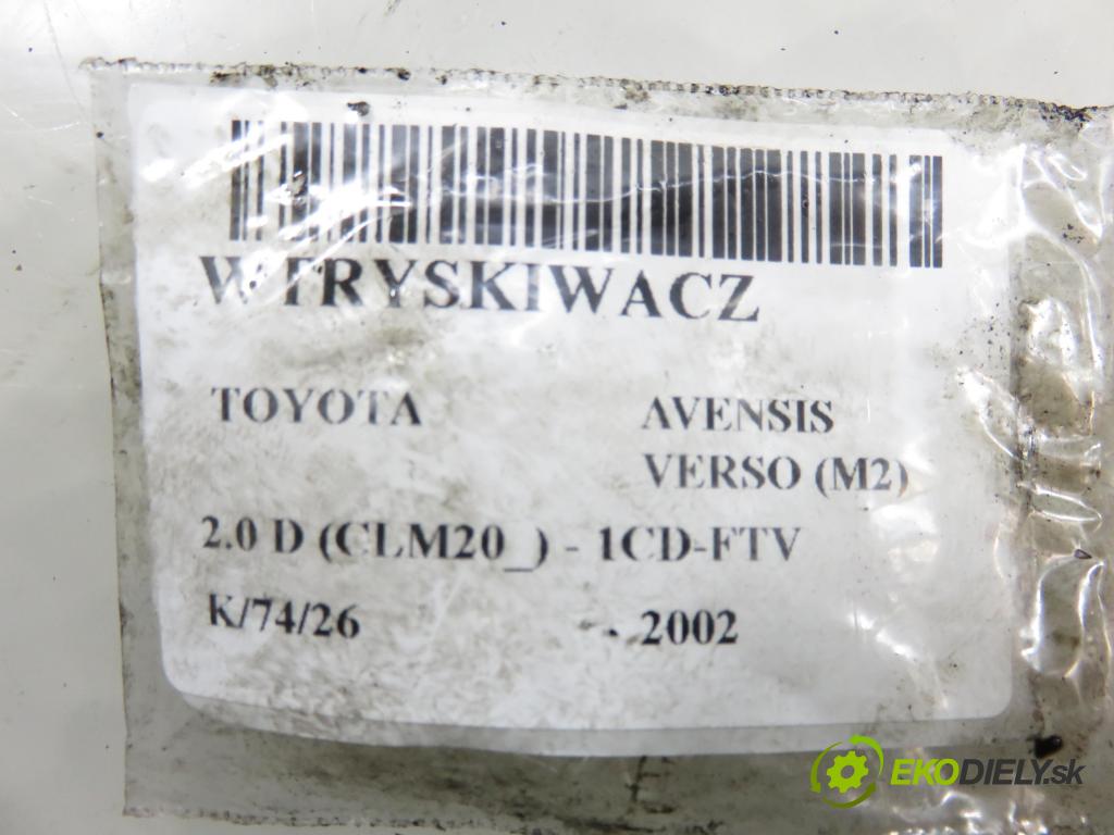 TOYOTA AVENSIS VERSO (_M2_) MINIVAN 2002 85,00 2.0 D (CLM20_) - 1CD-FTV 1995,00 vstrekovač 2367027030 (Vstrekovač paliva)