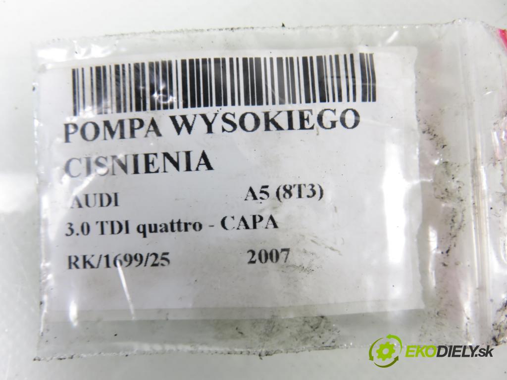 AUDI A5 (8T3) COUPE 2007 176,00 3.0 TDI quattro - CAPA 2967,00 Pumpa vysokého tlaku 059130755S ; 0445010154 ; 0928400572