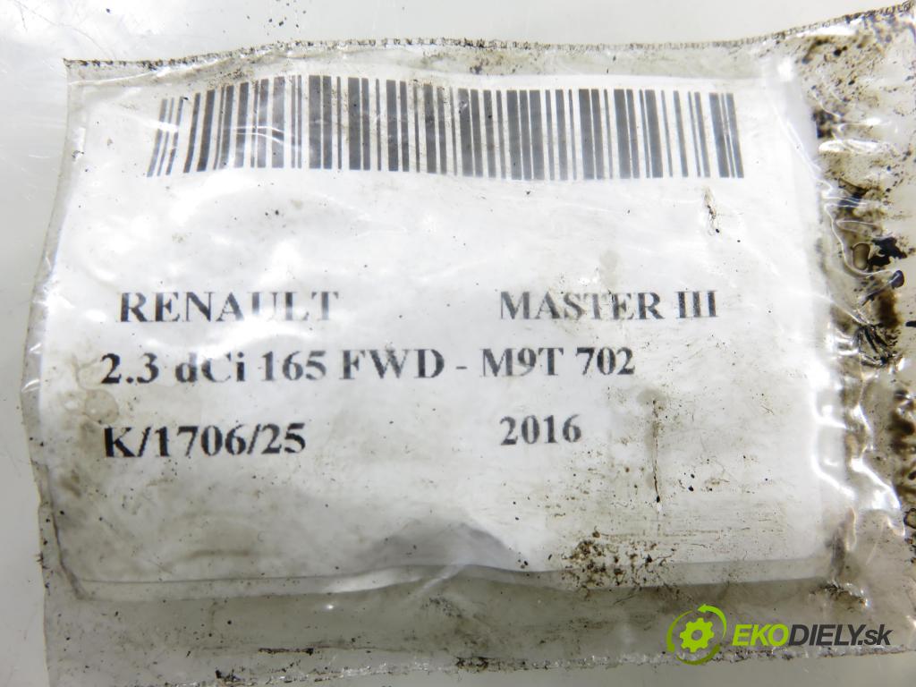 RENAULT MASTER III Platforma / podwozie (EV, HV, UV) KABINA/PLATFORMA 2016 120,00 2.3 dCi 165 FWD - M9T 702 2298,00 vstrekovač 166000372R ; HMLGT5164R (Vstrekovač paliva)