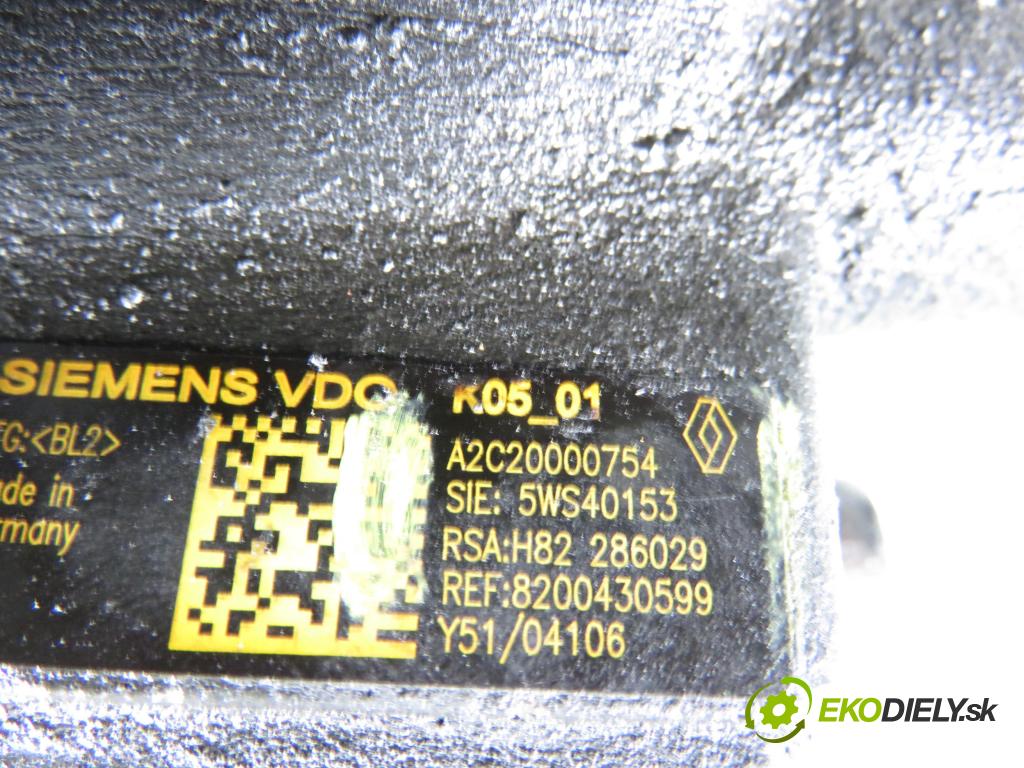 RENAULT SCENIC II (JM0/1_) MINIVAN 2006 78,00 1.5 dCi 106 - K9K 732 1461,00 Pumpa vysokého tlaku A2C20000754 ; 5WS40153 ; 8200430599