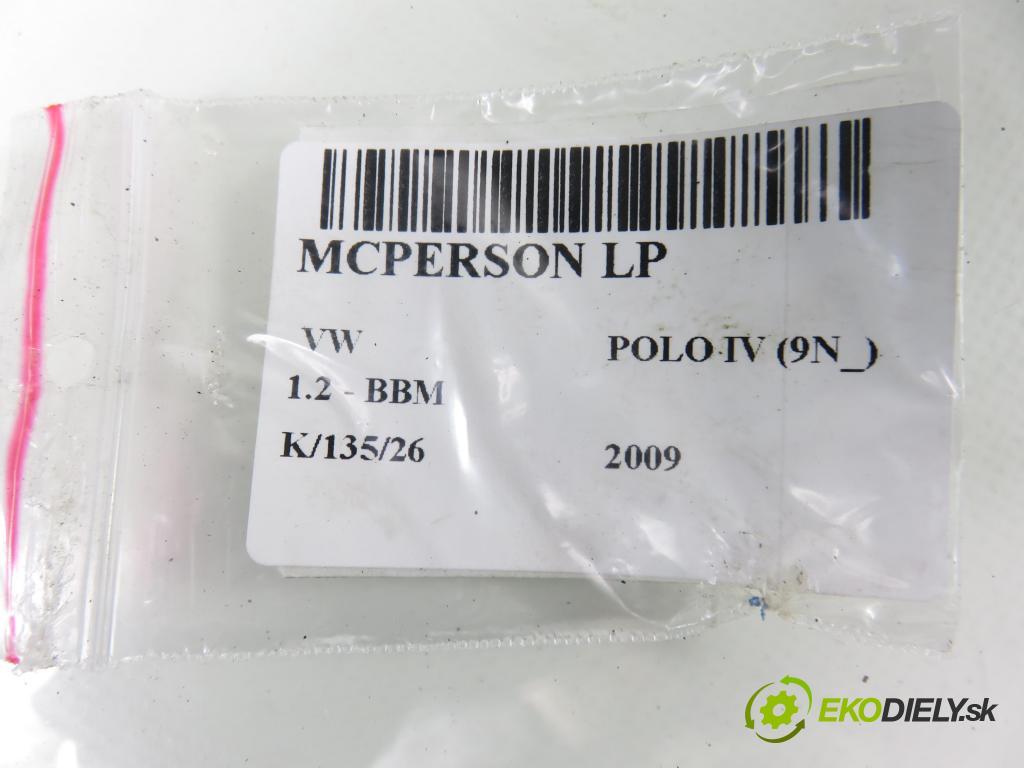 VW POLO (9N_) HB 2009 44,00 1.2 6V 60 - BBM 1198,00 MCPERSON LP 6Q0413031CD