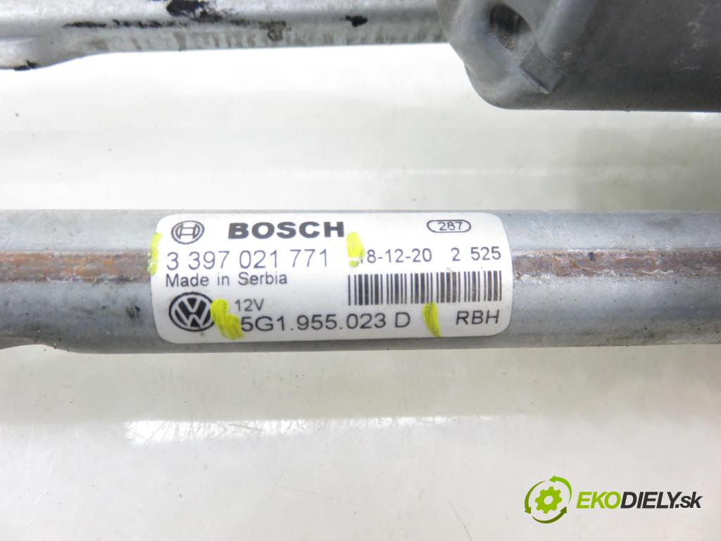 VW GOLF VII Variant (BA5, BV5) KOMBI 2019 850,00 1.6 TDI CR 115 - DGTE 1598,00 MECHANISMUS/ motorek stěračů 1397220692 ; 5G1955119A ; 5G1955023D