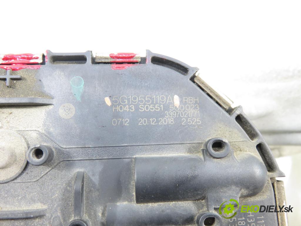 VW GOLF VII Variant (BA5, BV5) KOMBI 2019 850,00 1.6 TDI CR 115 - DGTE 1598,00 MECHANISMUS/ motorek stěračů 1397220692 ; 5G1955119A ; 5G1955023D