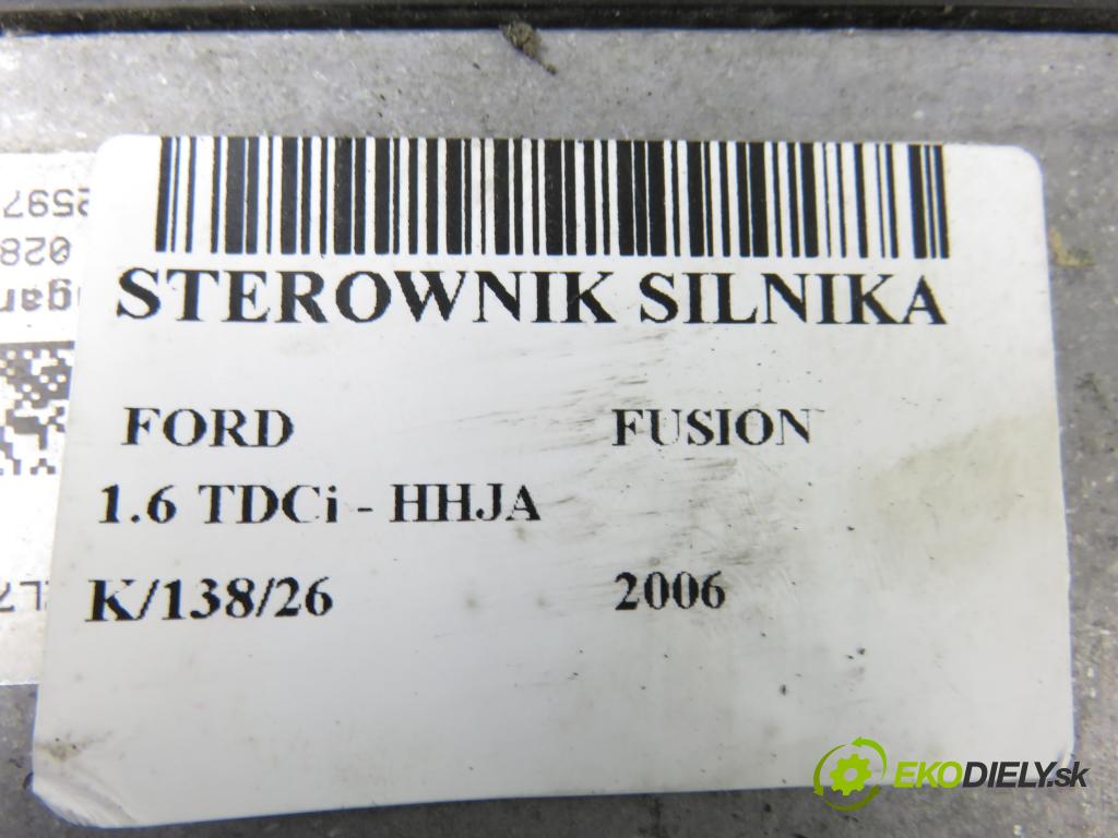 FORD FUSION (JU_) HB 2006 66,00 1.6 TDCi - HHJA 1560,00 Riadiaca jednotka Motor 8M5112A650LC
