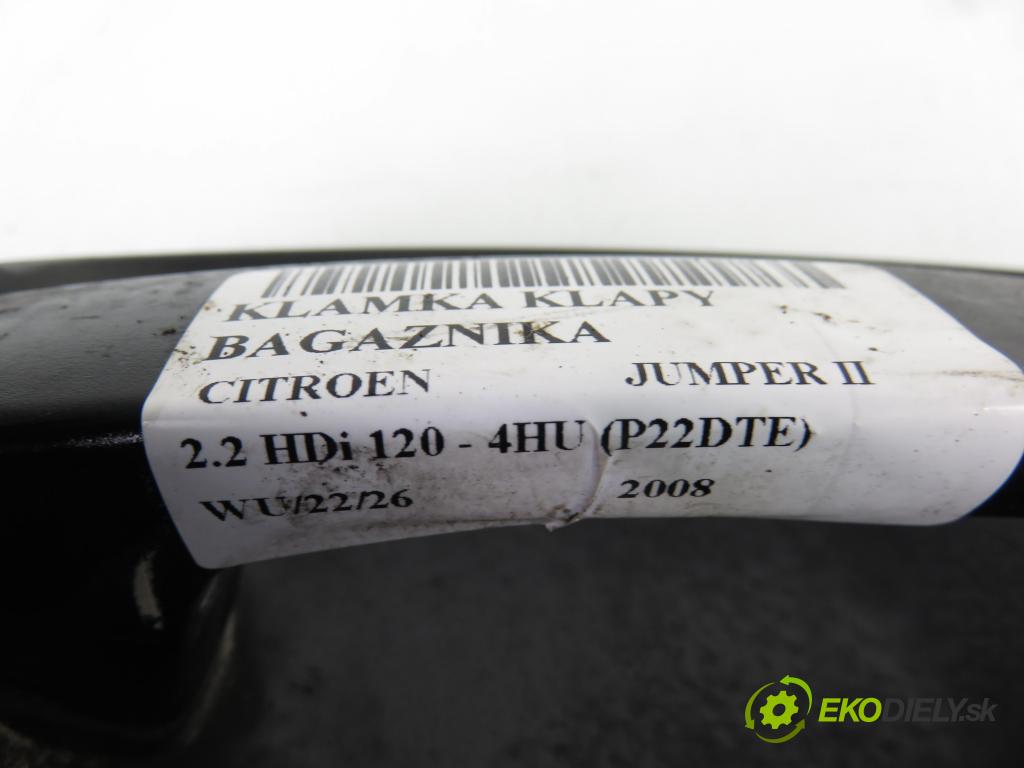 CITROEN JUMPER Skrzynia FURGON 2008 88,00 2.2 HDi 120 - 4HU (P22DTE) 2198,00 klika dveří kufr
