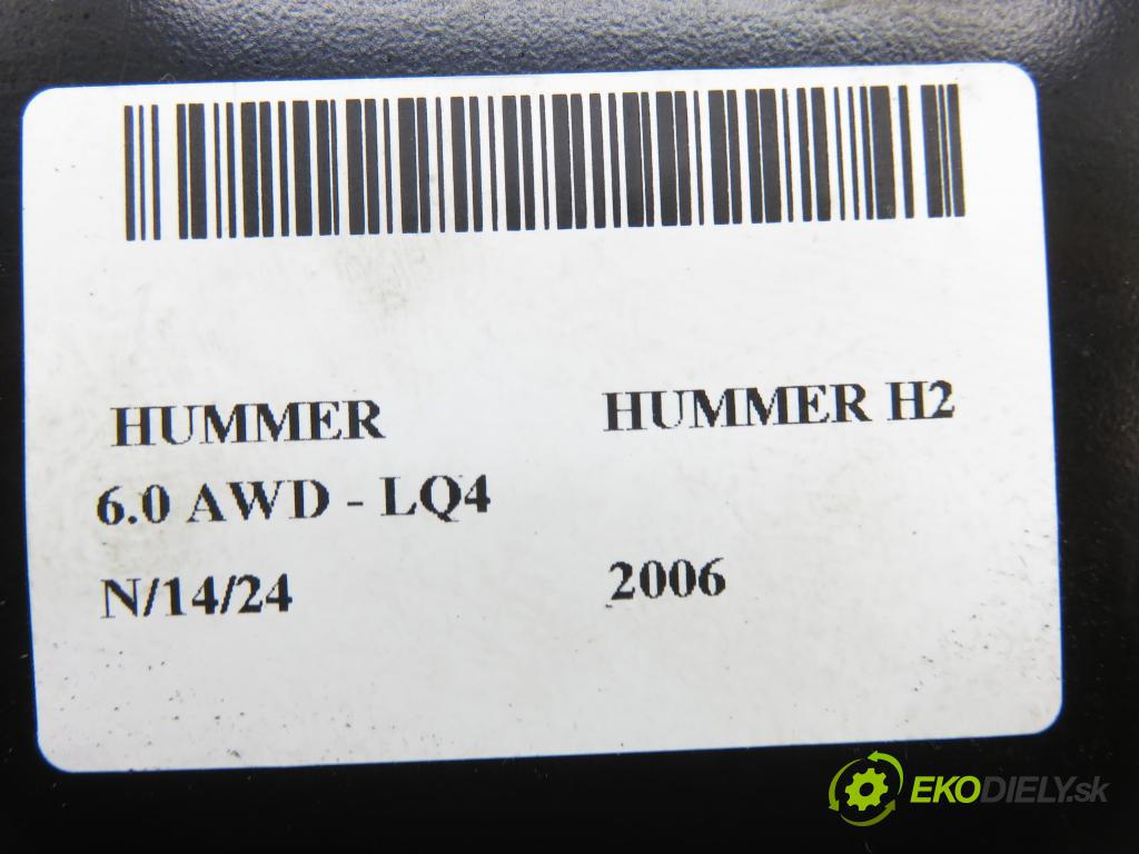 HUMMER HUMMER H2 SUV 2006 249,00 6.0 AWD - LQ4 5967,00 AirBag air BAG CESTUJÍCÍ: 16759571 ; 16759588