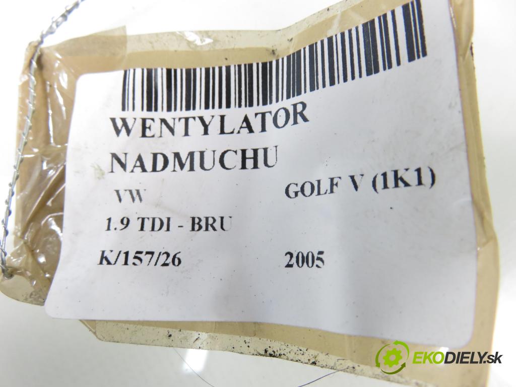 VW GOLF V (1K1) HB 2005 66,00 1.9 TDI PD 90 - BRU 1896,00 ventilátor větráku 1K1819015