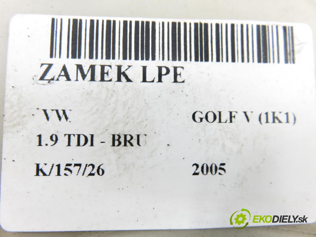 VW GOLF V (1K1) HB 2005 66,00 1.9 TDI PD 90 - BRU 1896,00 zámok