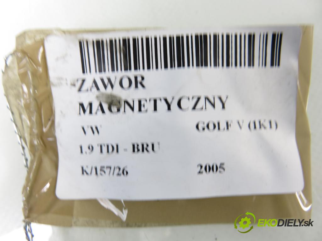 VW GOLF V (1K1) HB 2005 66,00 1.9 TDI PD 90 - BRU 1896,00 VENTIL magnetický 6Q0906625
