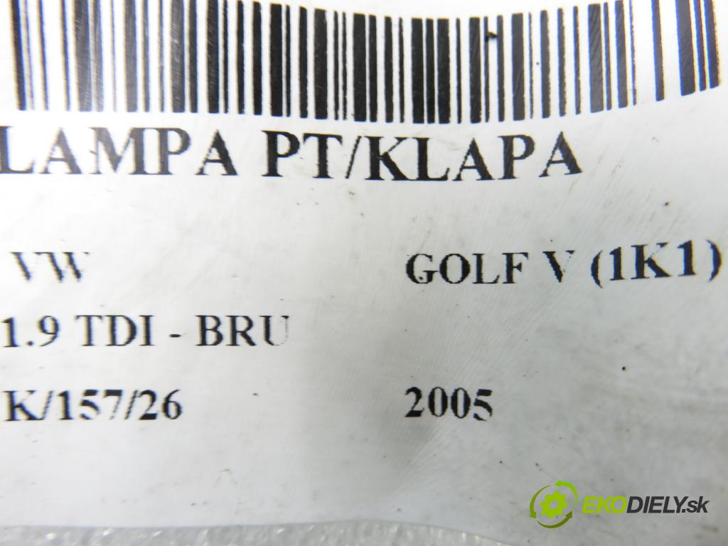 VW GOLF V (1K1) HB 2005 66,00 1.9 TDI PD 90 - BRU 1896,00 Svetlo pravé zadné kufor 1K6945094E