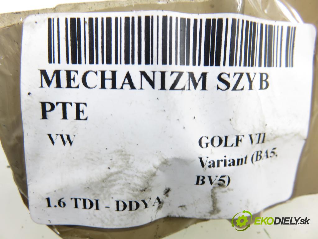 VW GOLF VII Variant (BA5, BV5) KOMBI 2019 850,00 1.6 TDI CR 115 - DGTE 1598,00 mechanismus oken PTE 5Q4959812F ; 5G4839462C
