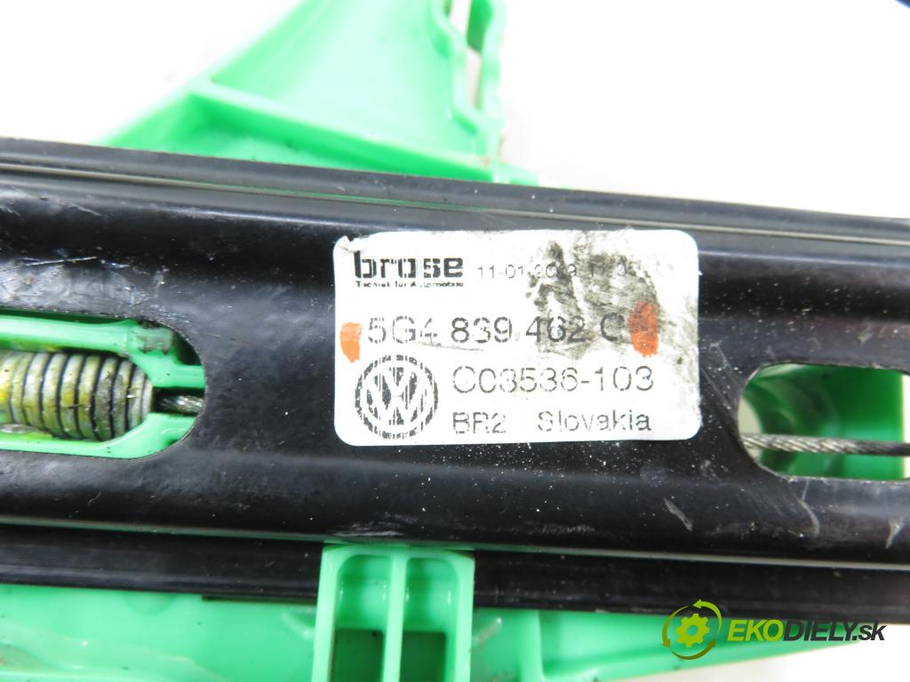 VW GOLF VII Variant (BA5, BV5) KOMBI 2019 850,00 1.6 TDI CR 115 - DGTE 1598,00 mechanismus oken PTE 5Q4959812F ; 5G4839462C