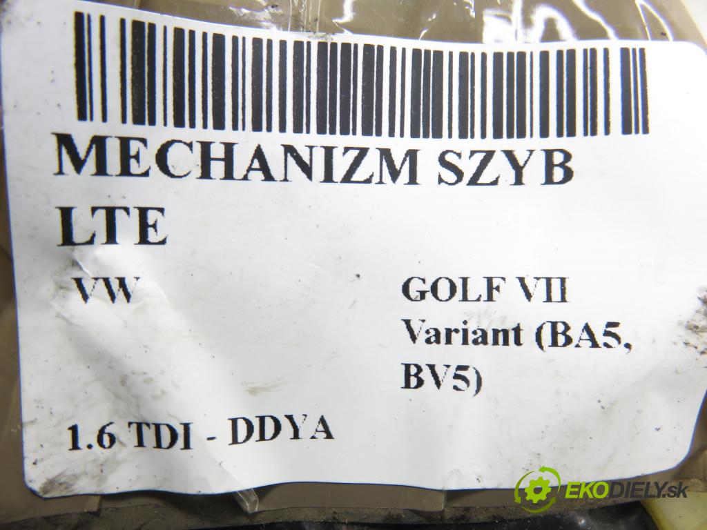 VW GOLF VII Variant (BA5, BV5) KOMBI 2019 850,00 1.6 TDI CR 115 - DGTE 1598,00 Mechanizmus okien 5G4839461C ; 5Q4959811F