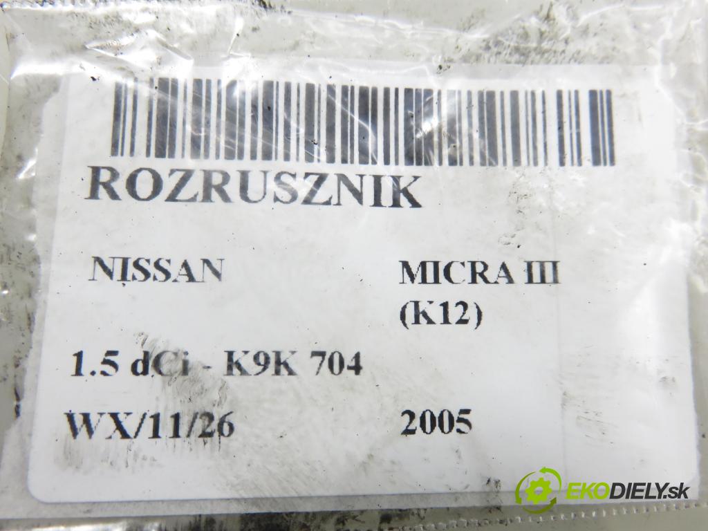 NISSAN MICRA III (K12) HB 2005 48,00 1.5 dCi 65 1461,00 Štartér S5038 (Štartér)