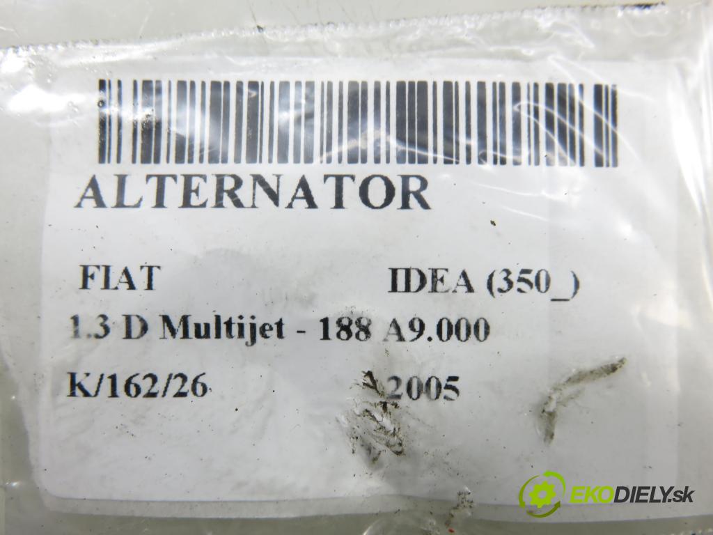 FIAT IDEA (350_) HB 2005 0,00 1.3 D Multijet - 188 A9.000 1248,00 Alternátor 46823547 (Alternátor)