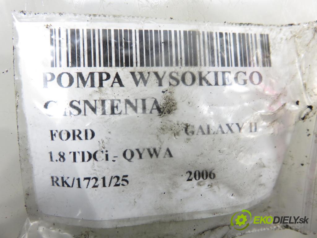 FORD GALAXY (WA6) MINIVAN 2006 92,00 1.8 TDCi - QYWA 1753,00 Pumpa vysokého tlaku 4M5Q9B395AD ; 5WS40094 ; A2C20003032