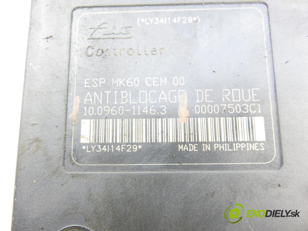 CITROEN C5 II (RC_) SEDAN 2005 100,00 2.0 HDi 136 - RHR (DW10BTED4) 1997,00 Pumpa ABS 10096011463 ; 9656419780 (Pumpa ABS)