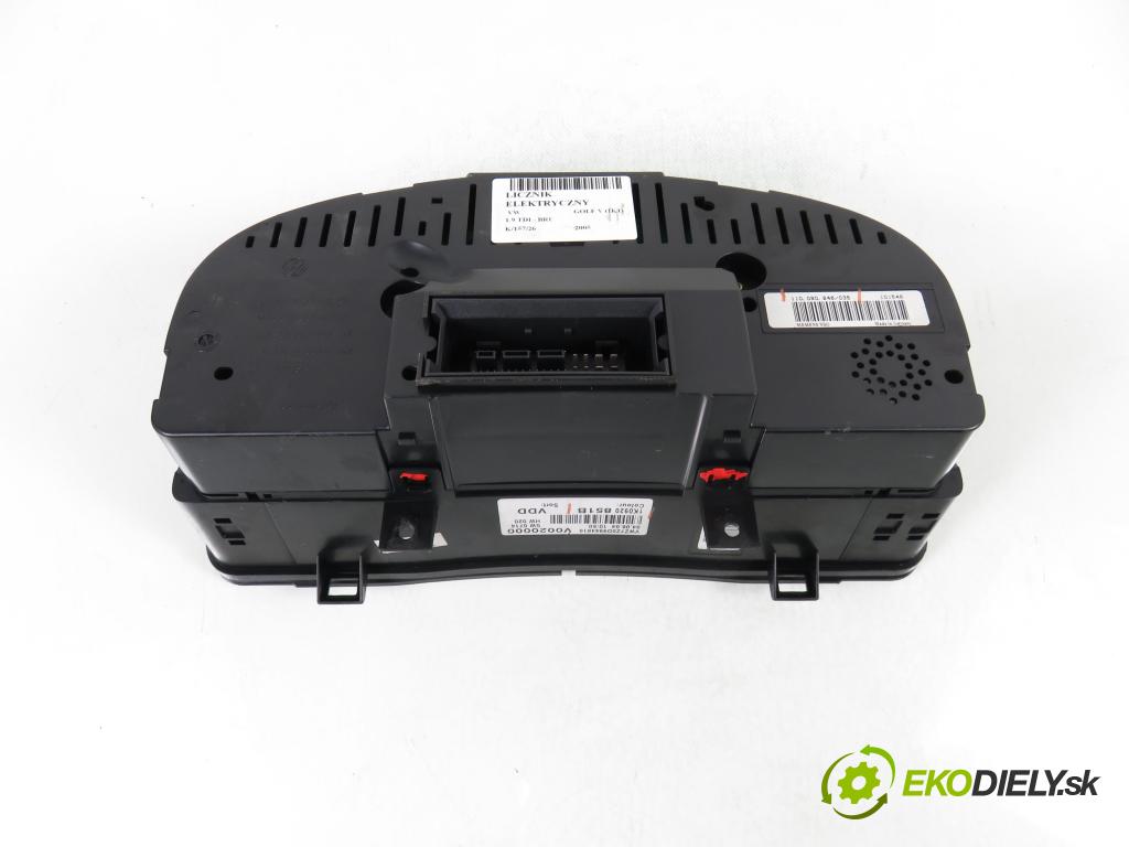 VW GOLF V (1K1) HB 2005 66,00 1.9 TDI PD 90 - BRU 1896,00 prístrojovka elektrický 1K0920851B ; 110080246035